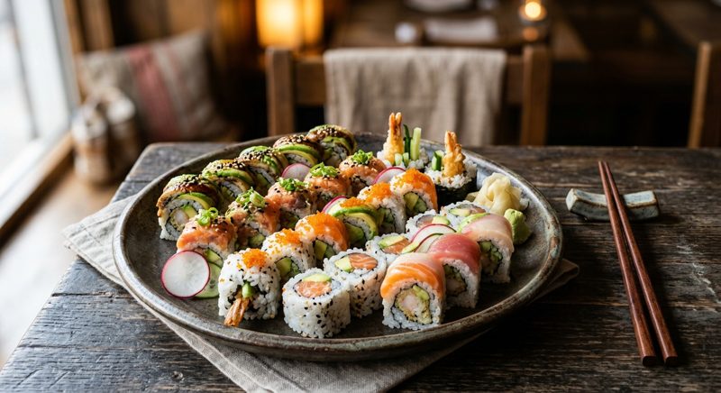 Sushi generado con IA